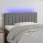 vidaXL Cabecero con LED de tela gris oscuro 100x5x78/88 cm vidaXL Cabecero con LED de tela gris oscuro 100x5x78/88 cm