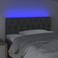 vidaXL Cabecero con LED de tela gris oscuro 90x7x78/88 cm vidaXL Cabecero con LED de tela gris oscuro 90x7x78/88 cm