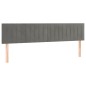 vidaXL Cabecero con LED de terciopelo gris claro 180x5x78/88 cm vidaXL Cabecero con LED de terciopelo gris claro 180x5x78/88 cm