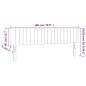 vidaXL Cabecero con LED de terciopelo gris claro 180x5x78/88 cm vidaXL Cabecero con LED de terciopelo gris claro 180x5x78/88 cm