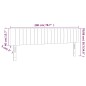 vidaXL Cabecero con LED de tela gris taupe 200x5x78/88 cm vidaXL Cabecero con LED de tela gris taupe 200x5x78/88 cm
