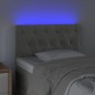 vidaXL Cabecero con LED de terciopelo gris claro 80x7x78/88 cm vidaXL Cabecero con LED de terciopelo gris claro 80x7x78/88 cm