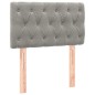vidaXL Cabecero con LED de terciopelo gris claro 80x7x78/88 cm vidaXL Cabecero con LED de terciopelo gris claro 80x7x78/88 cm