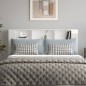 vidaXL Mueble cabecero blanco brillante 180x18,5x104,5 cm vidaXL Mueble cabecero blanco brillante 180x18,5x104,5 cm