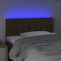 vidaXL Cabecero con LED de tela marrón oscuro 90x7x78/88 cm vidaXL Cabecero con LED de tela marrón oscuro 90x7x78/88 cm