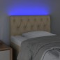 vidaXL Cabecero con LED de tela color crema 80x7x78/88 cm vidaXL Cabecero con LED de tela color crema 80x7x78/88 cm