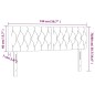 vidaXL Cabecero con LED de tela azul 144x7x78/88 cm vidaXL Cabecero con LED de tela azul 144x7x78/88 cm