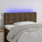 vidaXL Cabecero con LED de tela marrón oscuro 80x5x78/88 cm vidaXL Cabecero con LED de tela marrón oscuro 80x5x78/88 cm