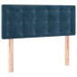 vidaXL Cabecero con LED de terciopelo azul oscuro 80x5x78/88 cm