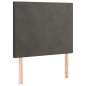 vidaXL Cabecero con luces LED terciopelo gris oscuro 100x5x118/128 cm vidaXL Cabecero con luces LED terciopelo gris oscuro 100x5x118/128 cm