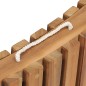 vidaXL Tumbona plegable con mesa de madera maciza de teca vidaXL Tumbona plegable con mesa de madera maciza de teca