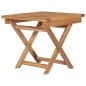 vidaXL Tumbona plegable con mesa de madera maciza de teca vidaXL Tumbona plegable con mesa de madera maciza de teca