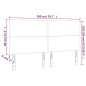 vidaXL Cabecero con luces LED terciopelo rosa 200x5x118/128 cm vidaXL Cabecero con luces LED terciopelo rosa 200x5x118/128 cm