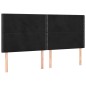 vidaXL Cabecero con luces LED terciopelo negro 180x5x118/128 cm vidaXL Cabecero con luces LED terciopelo negro 180x5x118/128 cm