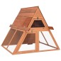 vidaXL Conejera de madera maciza de abeto 152x127x109,5 cm vidaXL Conejera de madera maciza de abeto 152x127x109,5 cm