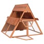 vidaXL Conejera de madera maciza de abeto 152x127x109,5 cm vidaXL Conejera de madera maciza de abeto 152x127x109,5 cm