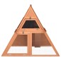 vidaXL Conejera de madera maciza de abeto 152x127x109,5 cm vidaXL Conejera de madera maciza de abeto 152x127x109,5 cm