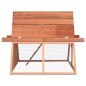 vidaXL Conejera de madera maciza de abeto 152x127x109,5 cm vidaXL Conejera de madera maciza de abeto 152x127x109,5 cm