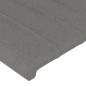 vidaXL Cabecero con luces LED tela gris oscuro 160x5x118/128 cm vidaXL Cabecero con luces LED tela gris oscuro 160x5x118/128 cm