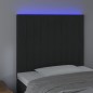vidaXL Cabecero con luces LED terciopelo negro 100x5x118/128 cm vidaXL Cabecero con luces LED terciopelo negro 100x5x118/128 cm
