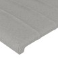 vidaXL Cabecero con luces LED tela gris claro 180x5x118/128 cm