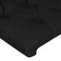 vidaXL Cabecero con luces LED tela negro 100x7x118/128 cm vidaXL Cabecero con luces LED tela negro 100x7x118/128 cm