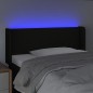 vidaXL Cabecero con LED de tela negro 83x16x78/88 cm vidaXL Cabecero con LED de tela negro 83x16x78/88 cm