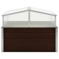 vidaXL Invernadero de acero galvanizado marrón 100x100x85 cm vidaXL Invernadero de acero galvanizado marrón 100x100x85 cm
