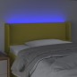 vidaXL Cabecero con LED de tela verde 103x16x78/88 cm vidaXL Cabecero con LED de tela verde 103x16x78/88 cm