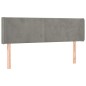vidaXL Cabecero con LED de terciopelo gris claro 147x16x78/88 cm vidaXL Cabecero con LED de terciopelo gris claro 147x16x78/88 cm