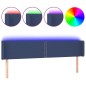 vidaXL Cabecero con LED de tela azul 163x16x78/88 cm vidaXL Cabecero con LED de tela azul 163x16x78/88 cm
