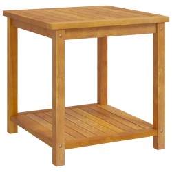 vidaXL Mesa auxiliar de madera maciza acacia 45x45x45 cm