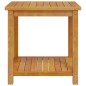 vidaXL Mesa auxiliar de madera maciza acacia 45x45x45 cm vidaXL Mesa auxiliar de madera maciza acacia 45x45x45 cm