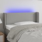 vidaXL Cabecero con LED de tela gris claro 103x16x78/88 cm vidaXL Cabecero con LED de tela gris claro 103x16x78/88 cm