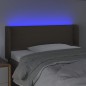 vidaXL Cabecero con LED de tela gris taupe 103x16x78/88 cm