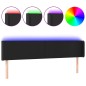 vidaXL Cabecero con LED cuero sintético negro 163x16x78/88 cm vidaXL Cabecero con LED cuero sintético negro 163x16x78/88 cm