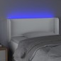vidaXL Cabecero con LED cuero sintético blanco 103x16x78/88 cm vidaXL Cabecero con LED cuero sintético blanco 103x16x78/88 cm