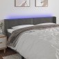 vidaXL Cabecero con LED de terciopelo gris oscuro 183x16x78/88 cm vidaXL Cabecero con LED de terciopelo gris oscuro 183x16x78/88 cm