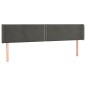 vidaXL Cabecero con LED de terciopelo gris oscuro 183x16x78/88 cm vidaXL Cabecero con LED de terciopelo gris oscuro 183x16x78/88 cm