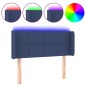 vidaXL Cabecero con LED de tela azul 103x16x78/88 cm vidaXL Cabecero con LED de tela azul 103x16x78/88 cm
