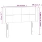 vidaXL Cabecero con LED de tela azul 103x16x78/88 cm vidaXL Cabecero con LED de tela azul 103x16x78/88 cm