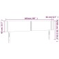 vidaXL Cabecero con LED cuero sintético marrón 203x16x78/88 cm vidaXL Cabecero con LED cuero sintético marrón 203x16x78/88 cm