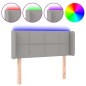 vidaXL Cabecero con LED de tela gris claro 103x16x78/88 cm vidaXL Cabecero con LED de tela gris claro 103x16x78/88 cm