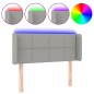 vidaXL Cabecero con LED de tela gris claro 93x16x78/88 cm vidaXL Cabecero con LED de tela gris claro 93x16x78/88 cm