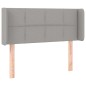 vidaXL Cabecero con LED de tela gris claro 93x16x78/88 cm vidaXL Cabecero con LED de tela gris claro 93x16x78/88 cm