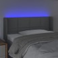 vidaXL Cabecero con LED de tela gris claro 93x16x78/88 cm vidaXL Cabecero con LED de tela gris claro 93x16x78/88 cm