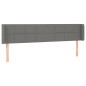 vidaXL Cabecero con LED de tela gris oscuro 183x16x78/88 cm vidaXL Cabecero con LED de tela gris oscuro 183x16x78/88 cm