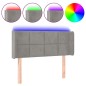 vidaXL Cabecero con LED de terciopelo gris claro 83x16x78/88 cm vidaXL Cabecero con LED de terciopelo gris claro 83x16x78/88 cm