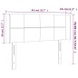 vidaXL Cabecero con LED de terciopelo gris claro 83x16x78/88 cm vidaXL Cabecero con LED de terciopelo gris claro 83x16x78/88 cm