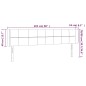 vidaXL Cabecero con LED de terciopelo gris claro 203x16x78/88 cm vidaXL Cabecero con LED de terciopelo gris claro 203x16x78/88 cm